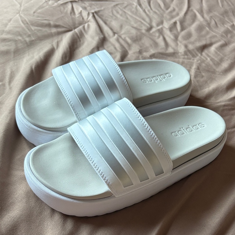 Adidas Women's Classic White Slide Sandals